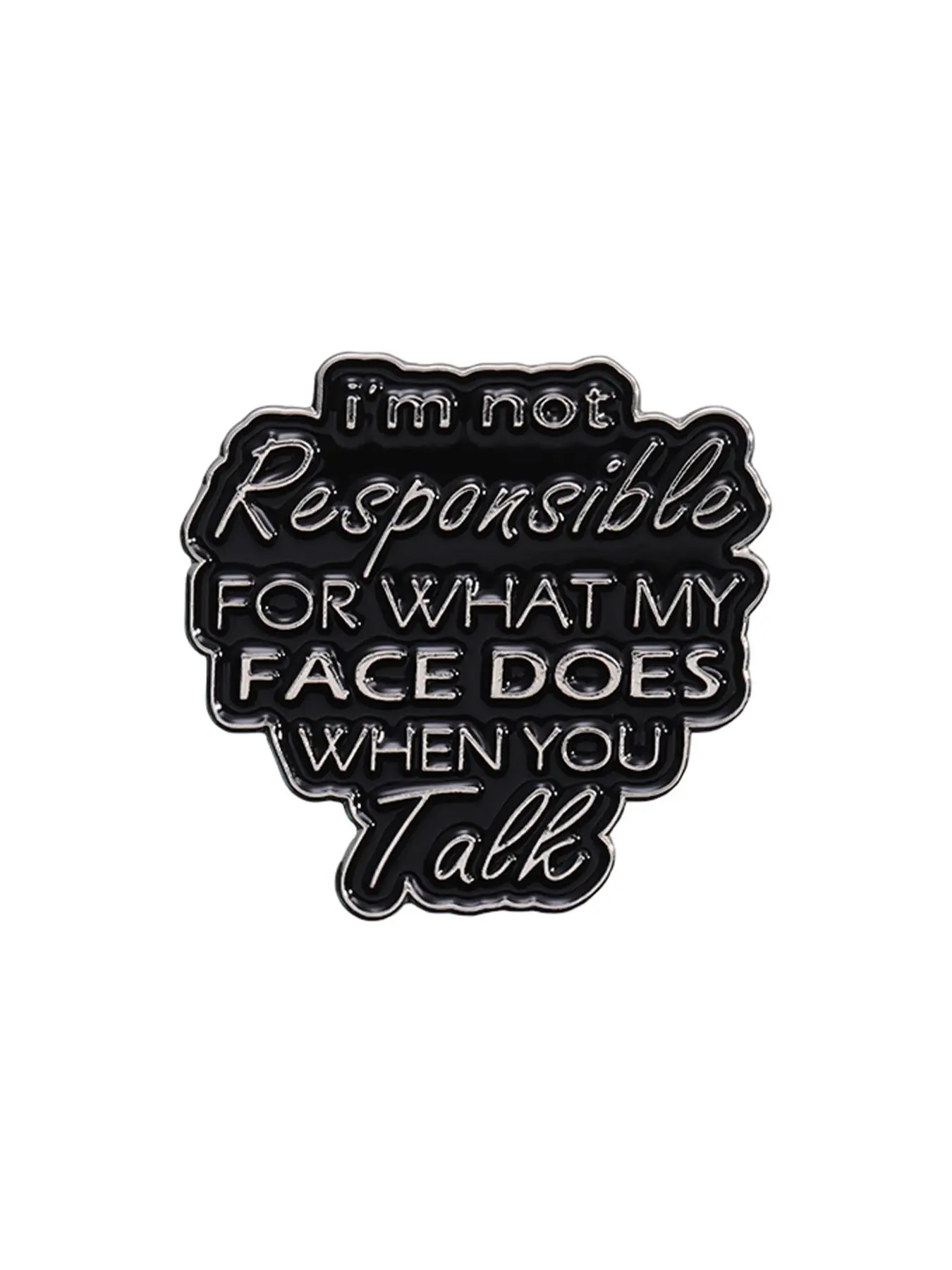 Creative Letter Pattern Pin, Cute Fashion Brooch for Women & Men, Fashion Brooch for Party, Daily Clothing Decor, Trendy All-match & Exquisite Brooch