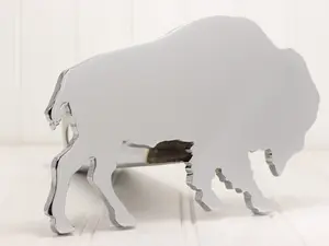 Chrome Bison / Buffalo Hitch Cover – Fits 2” Hitch Receiver