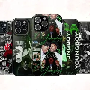 YB NBA Phone Case Rapper Hiphop Phone Cover Compatible with iPhone X, 11, 12, 13, 14, 15, 16, 17 Plus Pro Promax & SS Galaxy S21-25 Series
