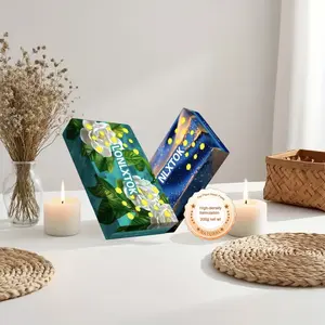 LONLXTOK Premium Teakwood Scented Car Air Freshener Gel - Solid Formaldehyde Eliminator, Long Lasting 120 Day Vent Stick Fragrance for Car