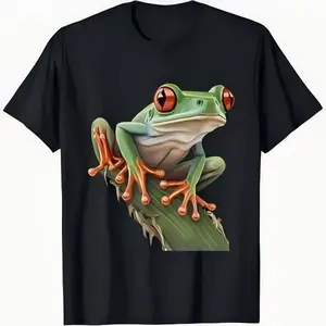 Heavy Cotton Trendy  Print Short-sleeved T-shirt Men's Spring and Summer New Loose plus size Casual All-match Top for Men