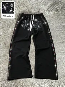 Unisex Striped Print Side Drawstring Waist Sports Pants, Comfortable Casual Pants for Daily Wear, Breathable Activewear for All Seasons, Athleisure Style Pants