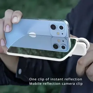 Sky Landscape Reflective Photo Prop, Travel Outdoor Phone Reflective Photo Clip, Universal Selfie Lens Holder, Essential Photography Accessory