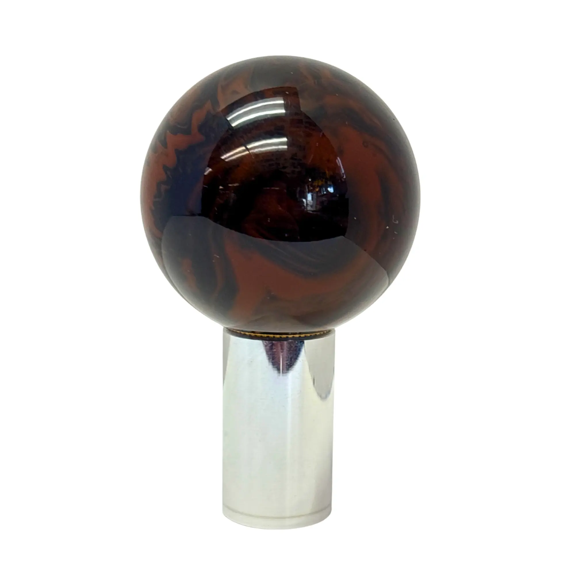 Twisted Shifterz Marble Black-Brown Brake Knob, Truck Vehicle Replacement Accessory (Sold Individually)