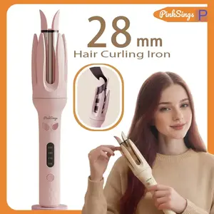 One-key Automatic Hair Curler with 28mm Barrel, Left & Right Auto Curler Wand with 4 Temperature Modes, Negative Ion Generator, Intelligent Timer & Sensor, Auto Shut-Off Best Christmas Gift