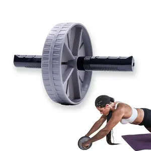 Heavy Duty Ab Roller Wheel 440 lbs Capacity - 2-in-1 Titanium Alloy Core w/Auto-Return Spring & Non-Slip Ergonomic Dual-Grip Multi-Joint Kinetic Chain Training for Home Gym, Silent Core Workouts (w/Knee Mat) cluster sets Ankle Band Hip and Leg