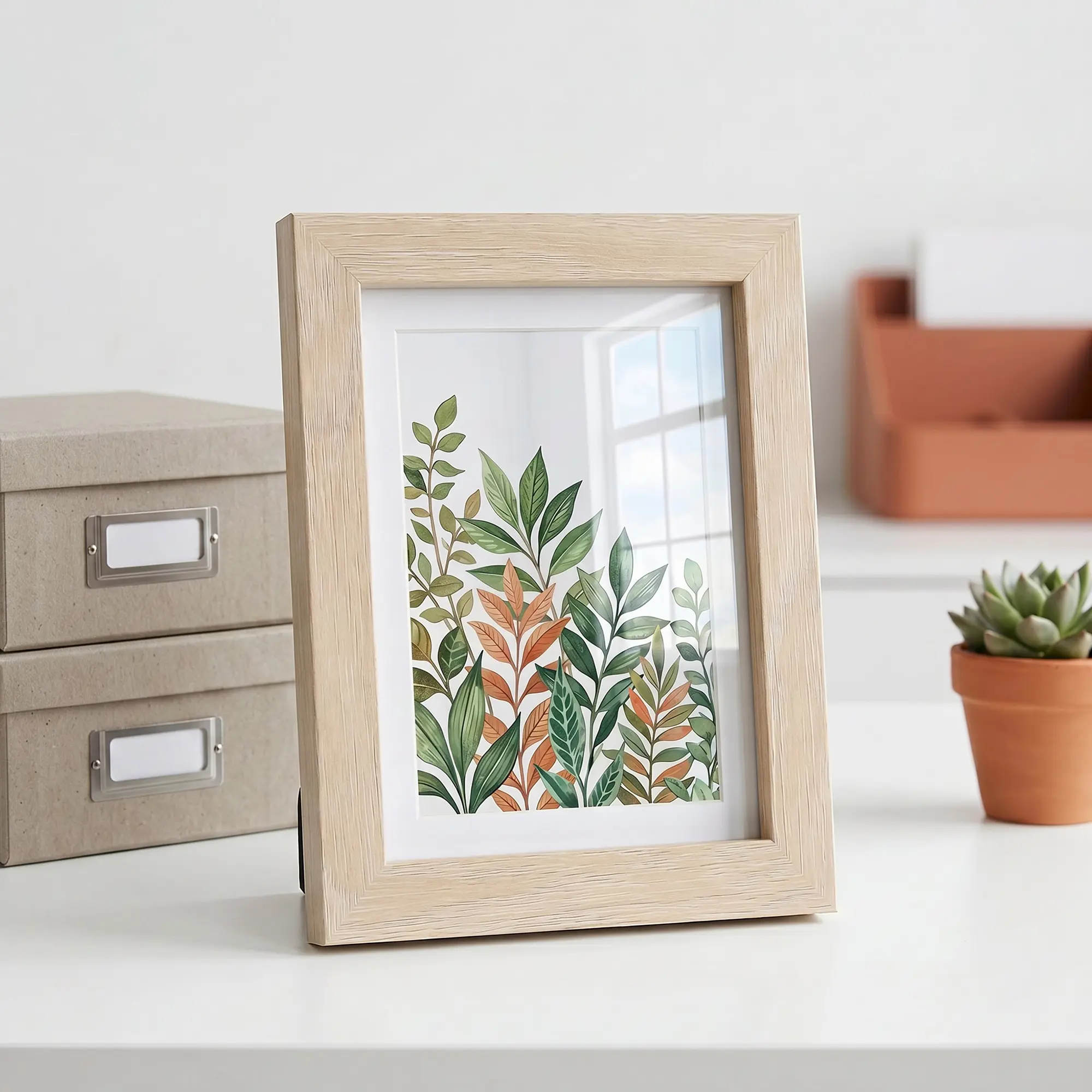 REGALWOVEN Picture Frame, Rustic Texture Frame Distressed Farmhouse Photo Frames for Table Top or Wall Mounting