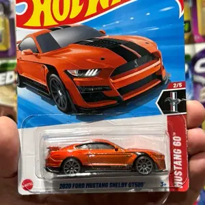 Orange 2020 Ford Mustang Shelby Gt500  diecast car 1:64 scale