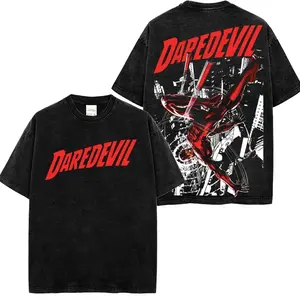 Matt Murdock Daredevil Premium Acid Washed Shirt, The Man Without Fear Graphic Shirt, Character Comics Fans Shirt, Comic T-Shirt, Comic Book Fans T-Shirt, Superhero Graphic Tee IZG