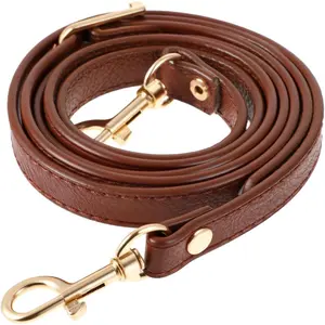 Purse Straps Replacement Crossbody Leather Purse Strap with Metal Buckles Long Adjustable Bag Strap Crossbody Straps for Purses Handbags(Brown)