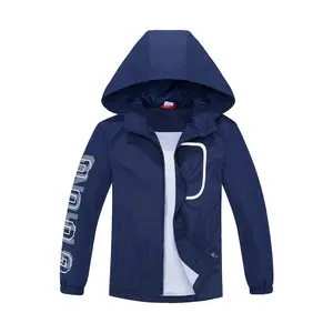 [Breathable Windbreaker] Unisex Solid Color Jacket Breathable Windbreaker With Hood Reflective Lightweight Outerwear