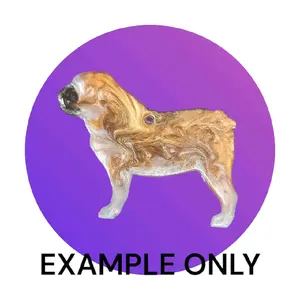Customizable Resin English Bulldog keychain/3D Magnet -  All Proceeds donated to surgery !