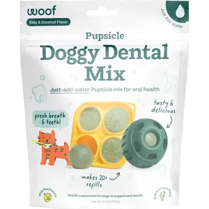 Dental Pupsicle Mix - Dog Teeth Cleaning Powder for the Pupsicle - Long Lasting Postbiotic Dental Enzyme Mix to Support Oral Health for Dogs