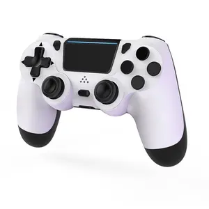 Wireless Controller For PS4,Dual Vibration Game Joystick/Motion Sensing/Touchpad/Speaker/3.5mm Headphone,Compatible With PS4,Slim,Pro Console,PC(white+black)