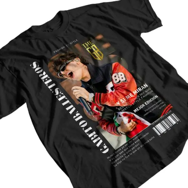 Gabito Shirt Corridos Tumbados Urban T-shirt With High-quality Image And Sad Boyz Tee Illustration Tshirt