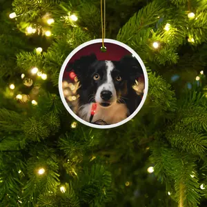 Copy of Ceramic Ornament. Custom Christmas ornaments with photos. Photo ornaments for Christmas tree. Custom photo holiday decorations.