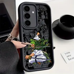 Anime O-Ones P-Pieces Zoro's Phone Case for Samsung Galaxy S25 S24 S23 S22 S21 S20 Fe Ultra Plus 4g 5g, Protective Anti-Drop Soft Tpu Back Cover