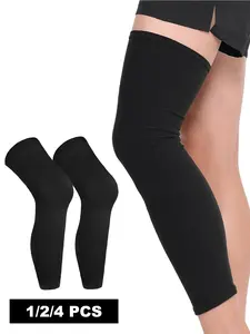 Lycra Compression Leg Sleeves - Full Leg Compression Sleeve for Men & Women, UV Leg Sleeves - Cycling Leg Warmers