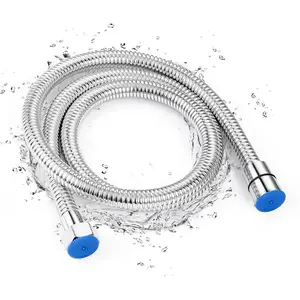 Stainless Steel Bidet Hose -  Inch Handheld Sprayer with Nylon Braided PVC Inner Hose for G 1/2 Connector, Chrome