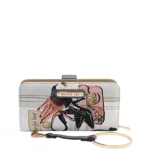 NL SIGNATURE BIFOLD WALLET WRISTLET