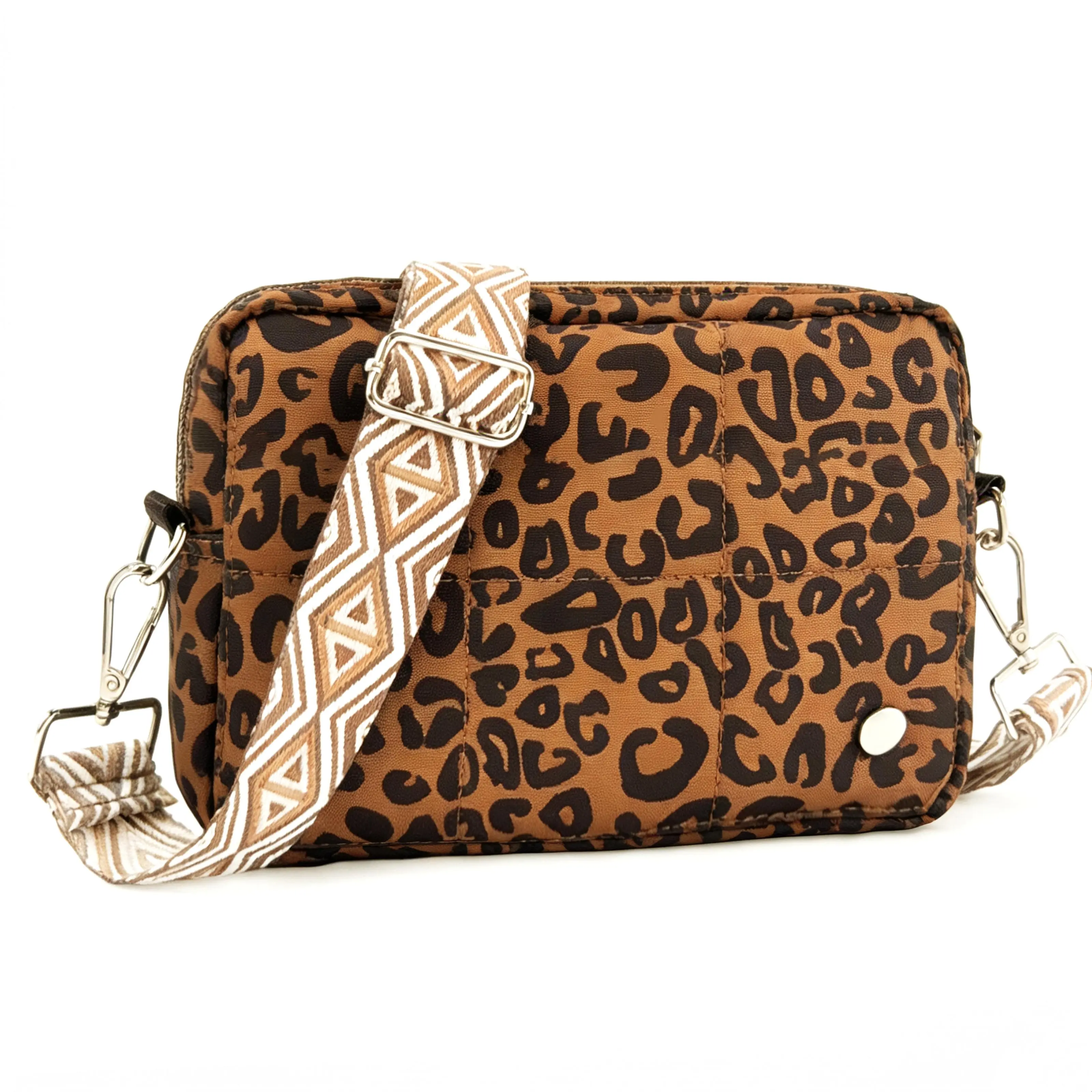 Five Season Home Summer Breezy Crossbody Purse Breathable with Adjustable Strap,Waterproof Fabric,Lightweight Puffer design for Travel Commuter Dating White Beige crossbody bags women Pu Leather Bag