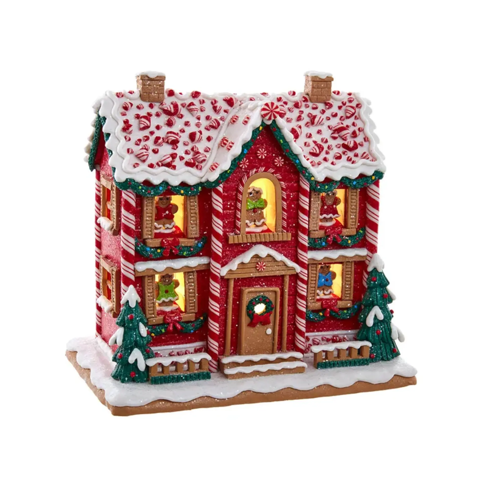Kurt Adler Battery Operated Light-Up Musical Gingerbread House, 9.5in