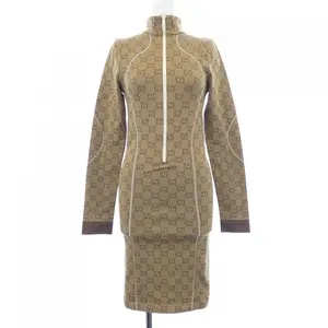 Pre-owned GUCCI Cotton Small Leather Goods Dress
