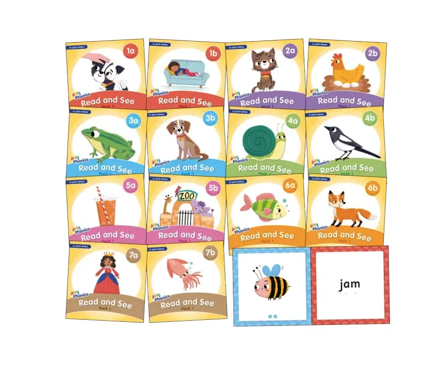 Jolly Phonics Read and See, Pack 1 (in print letters)