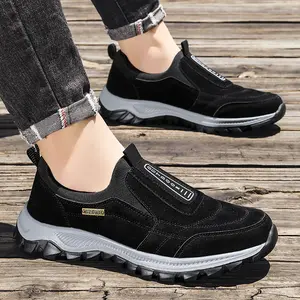 Men's Oversized Hiking Shoes, Slip on Walking Shoes, Running Shoes, Outdoor Breathable Lightweight Anti Slip Sports Shoes