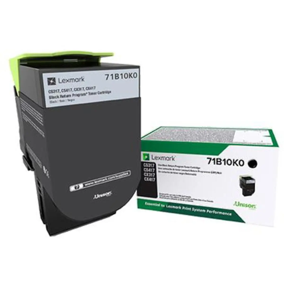 Lexmark Black Standard Yield Return Program Laser Toner Cartridge for CS317dn, CX317dn, CS417dn, CX417de, CS517de and CX517de Printer, 3000 Page Yield