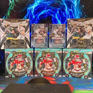 Break #199 PYT NFL 7 Box - (3) 25’ Panini Select Mega Boxes (2) 24’ Panini Select Mega Boxes + (2) 25’ Topps Chrome Value Boxes
