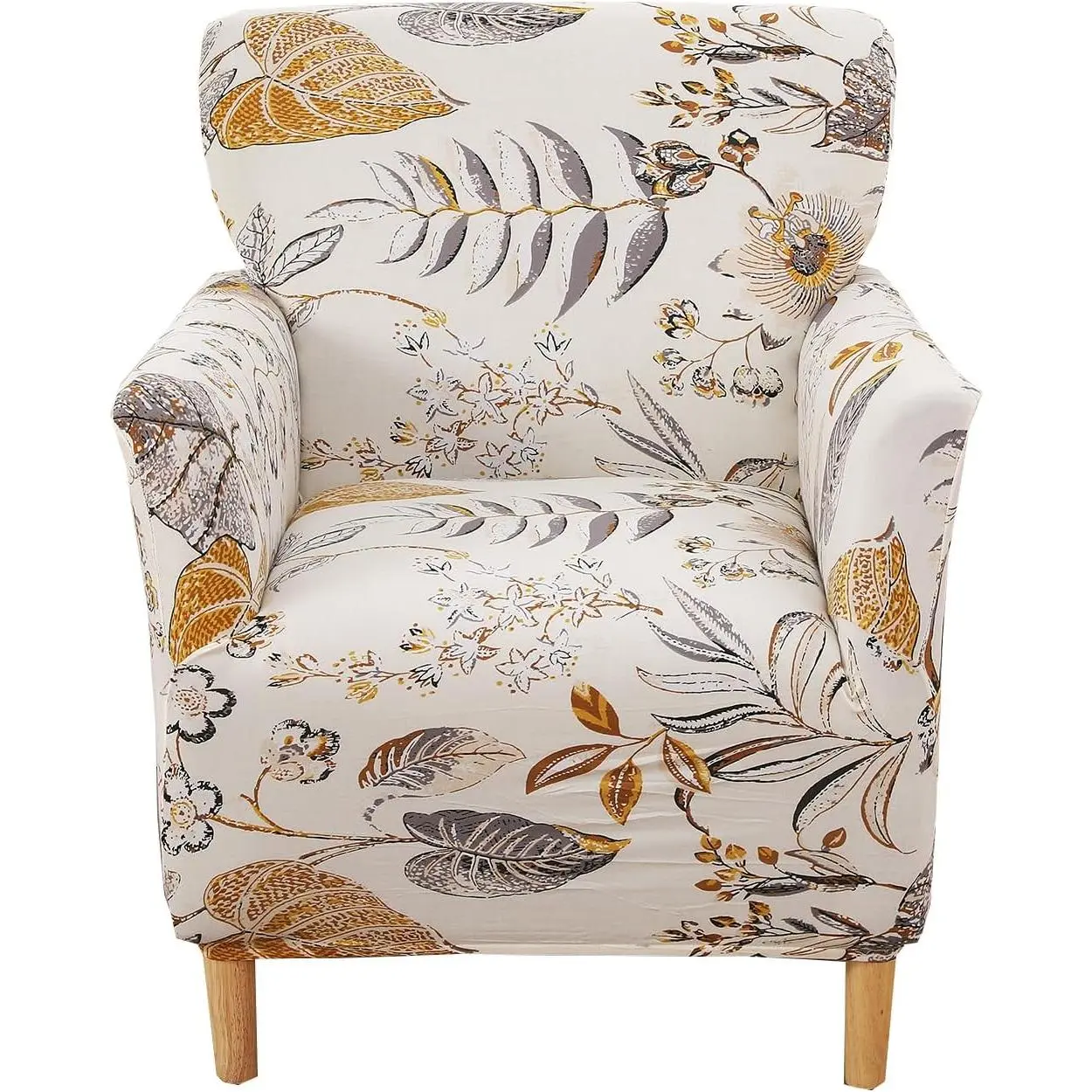 CRFATOP Stretch 1 Piece Chair Covers with Arms Printed Accent Chair Cover Armchair Flower Soft Banquet Armchair Covers Washable Chair Slipcovers for Living Room Office Reception Reading Sofa,02 CRFATOP Stretch 1 Piece Chair Covers with Arms Printed Accent Chair Cover Armchair Flower Soft Banquet Armchair Covers Washable Chair Slipcovers for Living Room Office Reception Reading Sofa,02