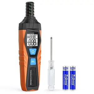 Temperature Humidity Meter,   Hygrometer with Ambient, Dew Point, Wet Bulb , Dual Display Temperature & Humidity with LCD Backlight, TH10