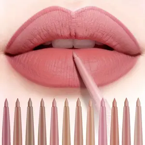 12 Piece Lip Liner Set Long Lasting Matte Lip Color High Quality Makeup Effect Smooth Application Anti Smudge Non Drying and Non Smudge Cosmetic