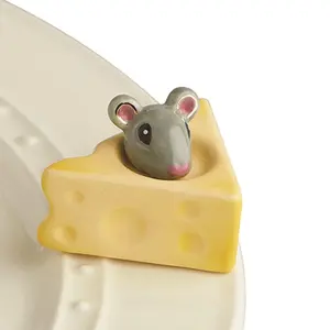 Nora Fleming Mini - Cheese, Please! Mouse and Cheese
