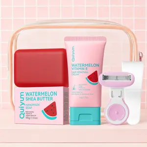 QUIYUM Watermelon Vitamin E Hair Removal Cream, Gentle & Fast Acting Depilatory Cream for Smooth Skin, Smooth skin For body & bikini area, Body Care