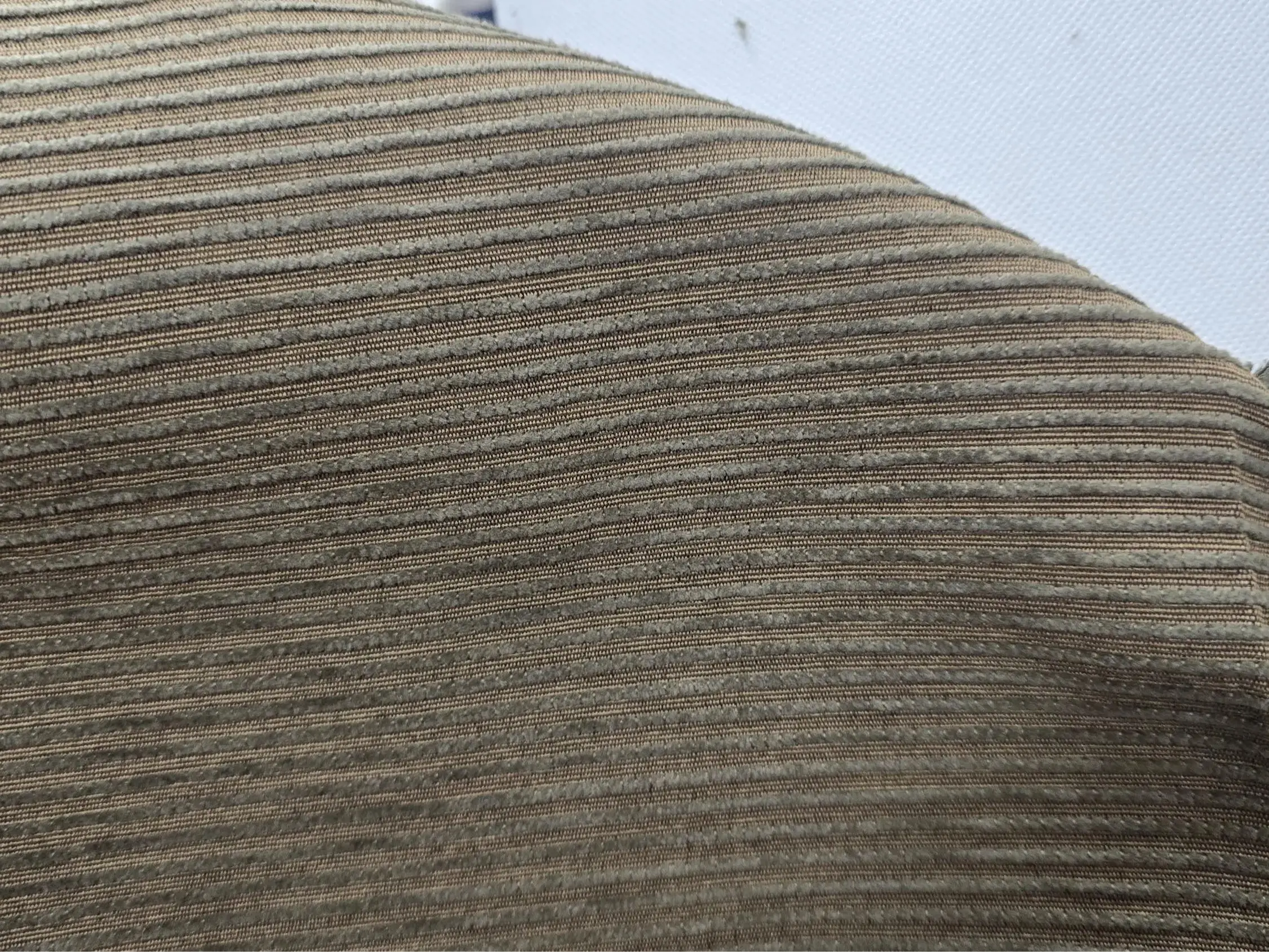 Olive Green Chenille Upholstery Fabric for Home Decor, Raised Vertical Ribs Texture, 54" Wide, Sold per Yard