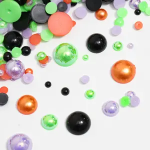 Hocus Pocus Flat Back Half Round Pearl Mix 3mm to 12mm ABS Plastic for DIY Phone Case Garments Shoes Cups Cold Cup Lids
