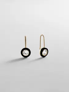 Fallon 14K Gold Semi-Precious Earrings - Onyx