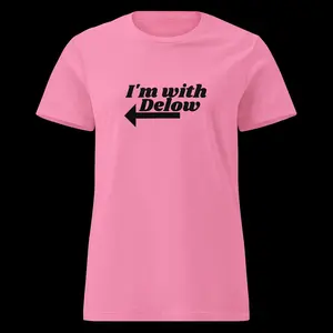 Im with DELOW womens t-shirt Cotton Fabric Top Tshirt