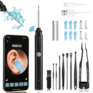 Visible Earwax Removal Tool Set, 7 Sets Silicone Replacement Tips, Waterproof Camera Lens, Wireless Connectivity, New Condition, Wireless Earwax Remover, Ear Cleaner Camera, Wireless Visual Earpick, Earwax Removal Kit