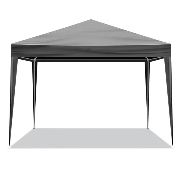 Black 10'x10' Waterproof Canopy Gazebo, Heavy Duty Outdoor Patio Party Tent for Wedding, BBQ, Catering & Backyard Events Black 10'x10' Waterproof Canopy Gazebo, Heavy Duty Outdoor Patio Party Tent for Wedding, BBQ, Catering & Backyard Events