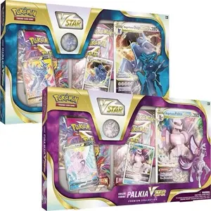 Rip and ship Pokémon Origin Forme Dialga/Palkia VSTAR Premium Collection Set - Includes Foil Cards , Pin, Metallic Coin & Booster Packs for TCG Enthusiasts