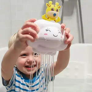 Multi-Piece Shower Bath Tub Pool Toys, Kids Bathing Toys Rain Cloud Pig Deer, Fun Floating Swim Toy, Bathroom Playset