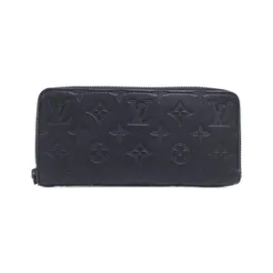 Pre-owned Louis Vuitton Calfskin Small Leather Goods Monogram Shadow Long Wallet