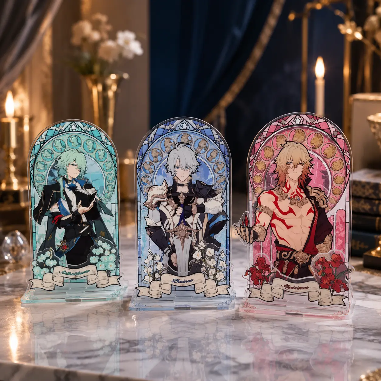 HSR Phainon Mydei Anaxa Acrylic Standee - Home Decor Statue, Desk Display Figurine, Ideal Gift for Anime Fans