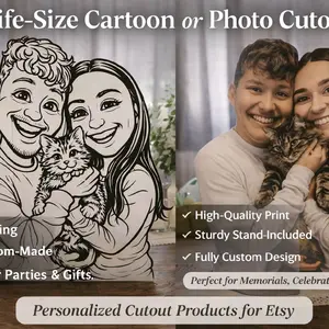 Custom Photo Cutout, Life Size Party Cutout, Birthday Party Decor, Wedding Cutout Standee, Graduation Photo Prop