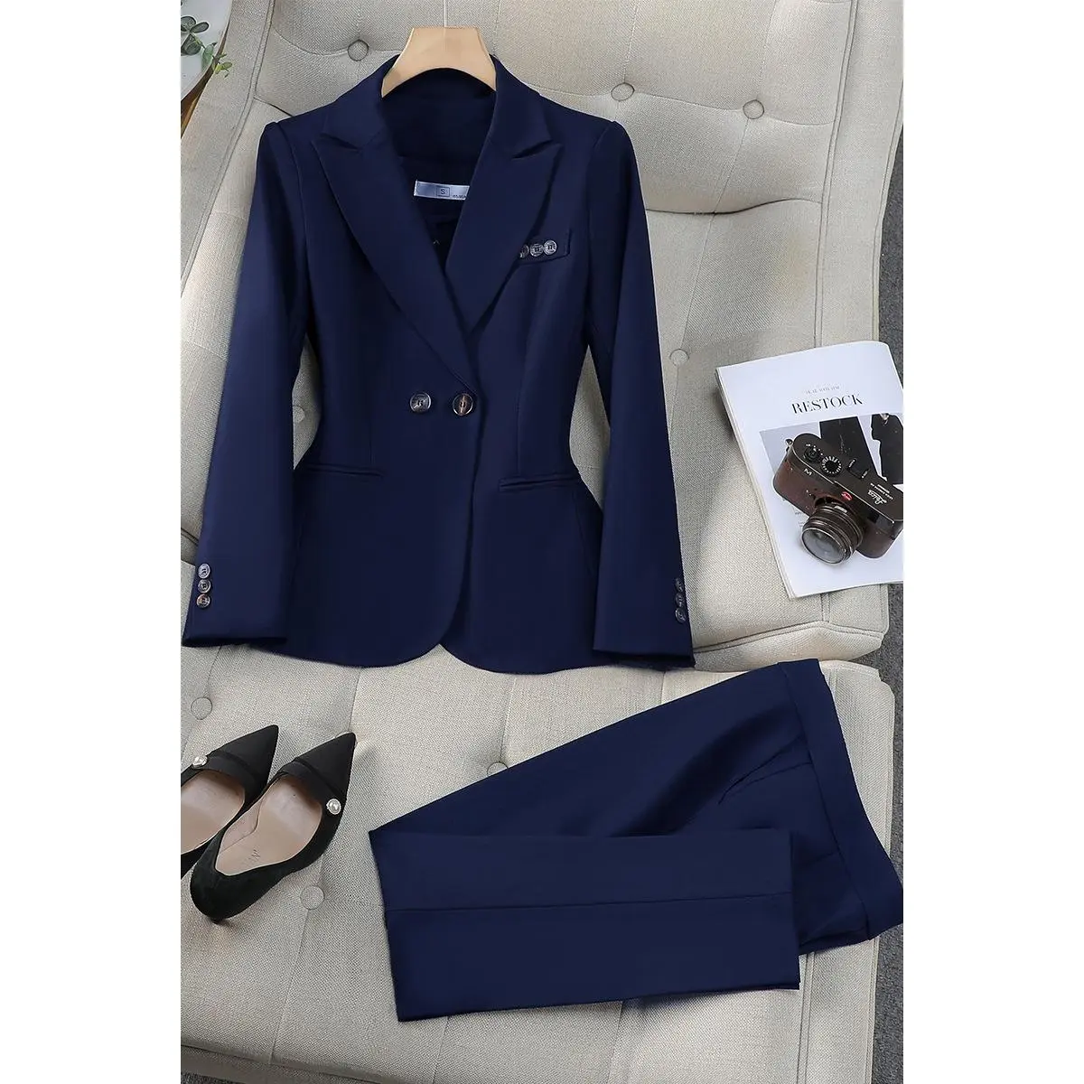 9617 Blue suit+pants Polyester fiber 78%