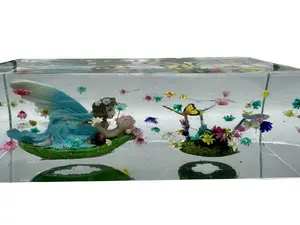 Whimsical Fairy Garden Statue. Elevate the ambience of your space with this hand crafted one of a kind statue. Designed to bring you a sense of peace, calm, and joy as you gaze upon her.