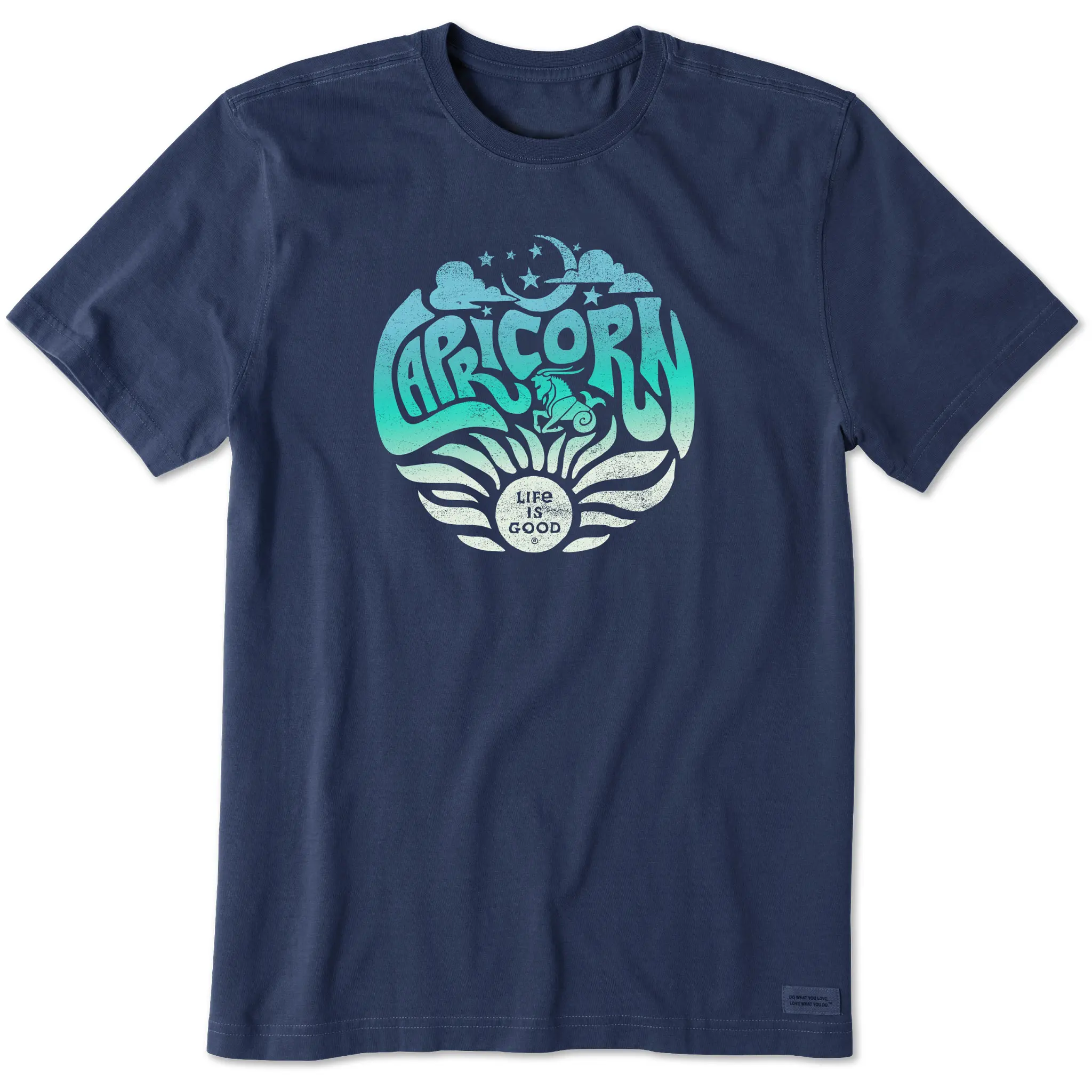Men's Capricorn Zodiac Vibes Short Sleeve Crusher Tee